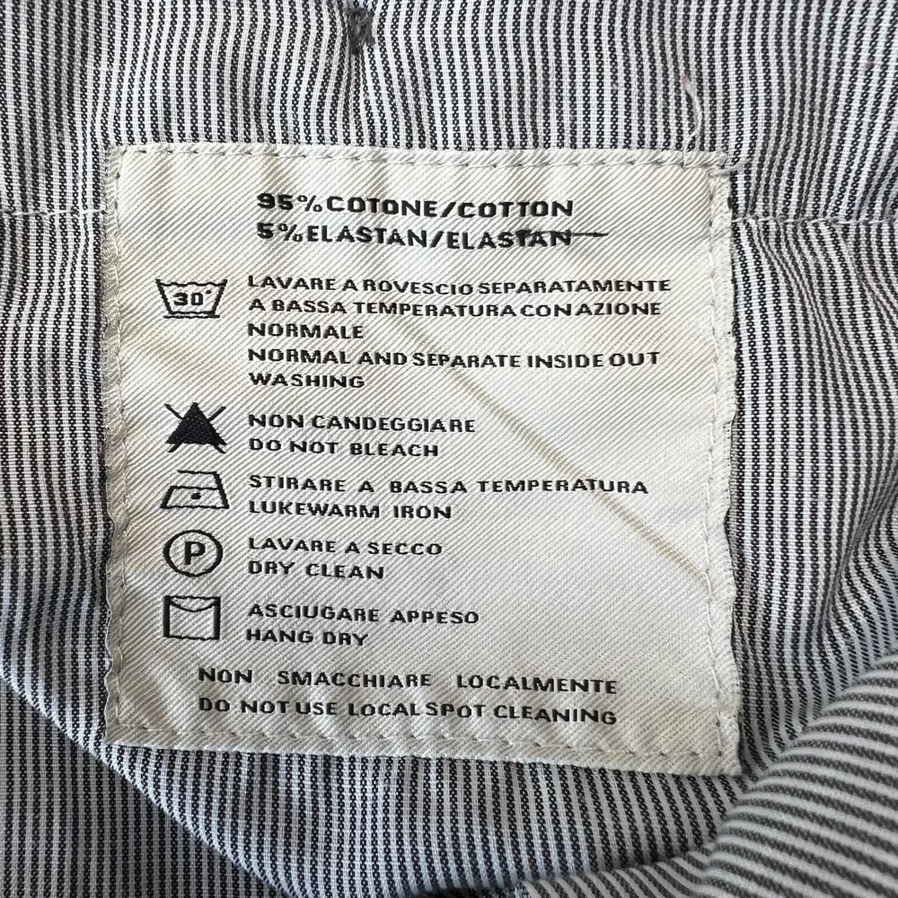 Burberry London Pants Men's 36 Slim Fit Grey Textured Cotton Chinos Actual 34x32